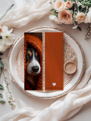 5906040419817 Zakładka do książki 6x18 cm piesek w kapturze cozy MaDam Creative (2).png