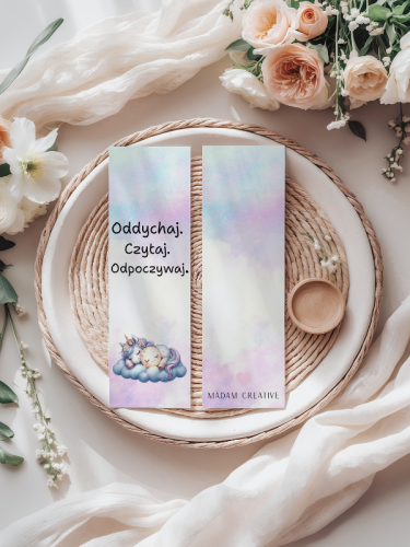 5906040418148 Zakładka do książki 6x18 cm Oddychaj Czytaj Odpoczywaj MaDam Creative (2).png
