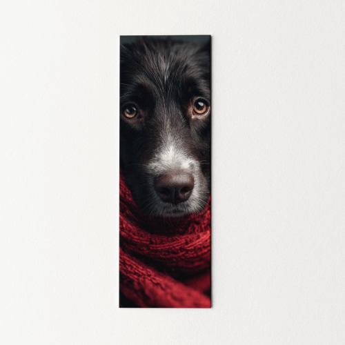 5906040419084 Zakładka do książki 6x18 cm pies w szaliku MaDam Creative.png