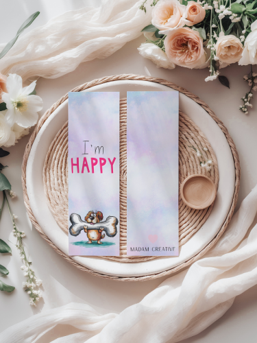 5906040419442 Zakładka do książki 6x18 cm piesek I’m happy MaDam Creative (2).png