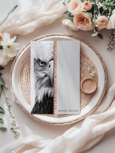 5906040419527 Zakładka do książki 6x18 cm orzeł czarno-biały MaDam Creative (2).png