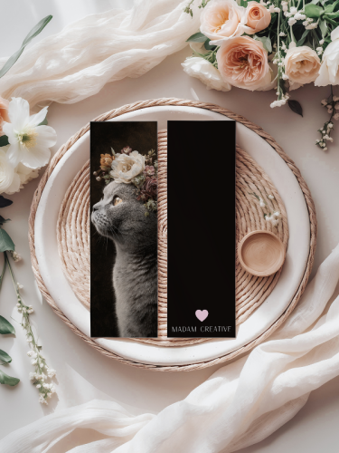 5906040418810 Zakładka do książki 6x18 cm kot i kwiaty MaDam Creative (2).png