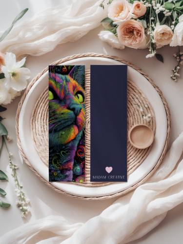 5906040418278 Zakładka do książki 6x18 cm neonowy kot artystyczny MaDam Creative (2).png