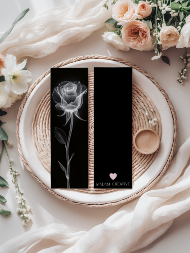 5906040418964 Zakładka do książki 6x18 cm biała róża minimalistyczna MaDam Creative (2).png