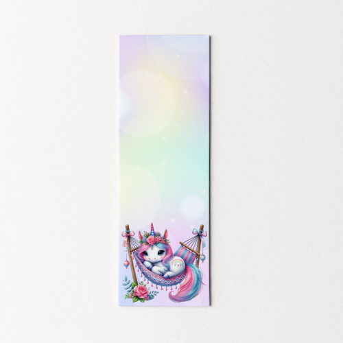 5906040419190 Zakładka do książki 6x18 cm jednorożec na huśtawce MaDam Creative.png