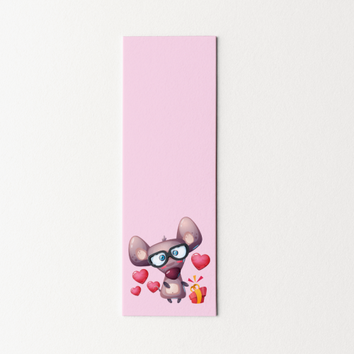 5906040419343 Zakładka do książki 6x18 cm szczurek w okularach love MaDam Creative.png