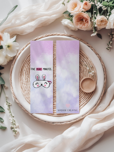 5906040419237 Zakładka do książki 6x18 cm królik Five more minutes MaDam Creative (2).png