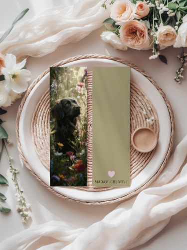 5906040419060 Zakładka do książki 6x18 cm pies w kwiatach 2 MaDam Creative (2).png