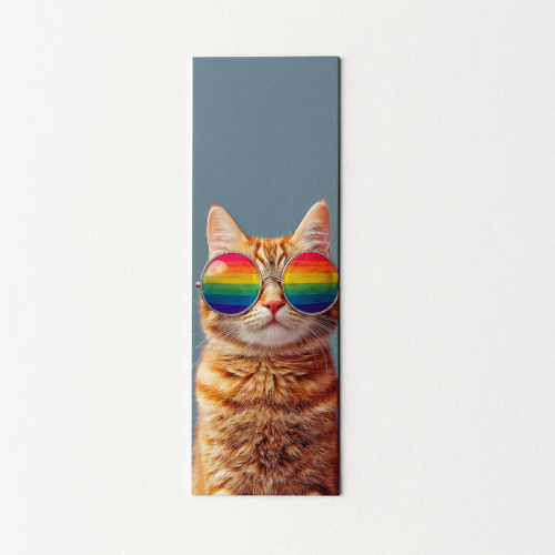 5906040418858 Zakładka do książki 6x18 cm rudy kot w okularach MaDam Creative.png