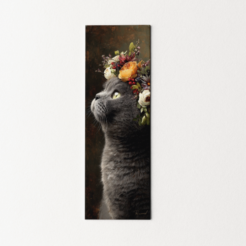 5906040418827 Zakładka do książki 6x18 cm kot w jesiennych kwiatach MaDam Creative.png