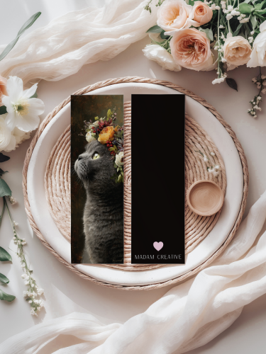 5906040418827 Zakładka do książki 6x18 cm kot w jesiennych kwiatach MaDam Creative (2).png