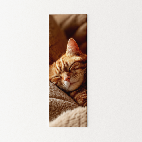 5906040420110 Zakładka do książki 6x18 cm śpiący kotek rudy 2 MaDam Creative.png