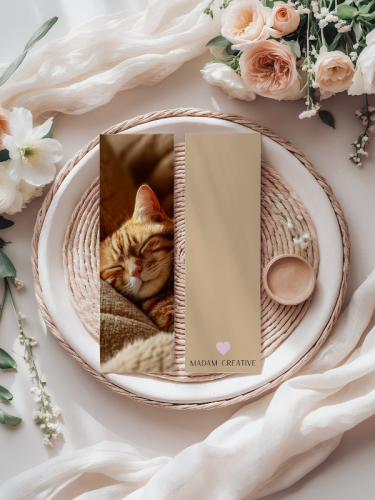 5906040420110 Zakładka do książki 6x18 cm śpiący kotek rudy 2 MaDam Creative (2).png