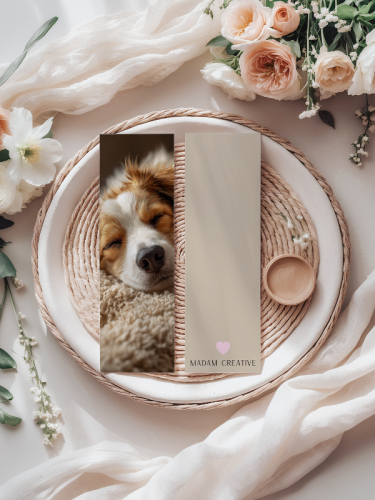 5906040420059 Zakładka do książki 6x18 cm piesek w kocu cozy MaDam Creative (2).png