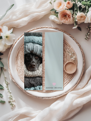 5906040419909 Zakładka do książki 6x18 cm piesek w czapce cozy MaDam Creative (2).png