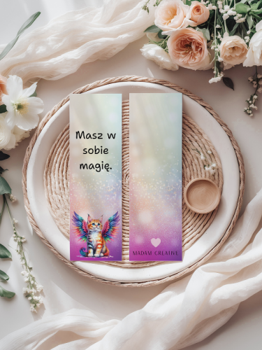 5906040418087 Zakładka do książki 6x18 cm Masz w sobie magię kot MaDam Creative (2).png