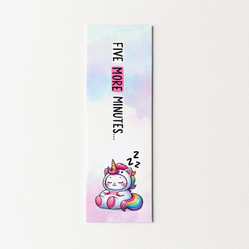 5906040417974 Zakładka do książki 6x18 cm jednorożec cute five more minutes MaDam Creative.png