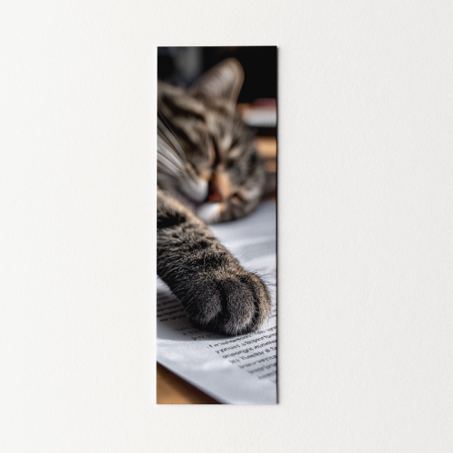 5906040419879 Zakładka do książki 6x18 cm kotek śpiący na książce 2 MaDam Creative.png