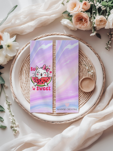 5906040419435 Zakładka do książki 6x18 cm kotek i arbuz so sweet MaDam Creative (2).png