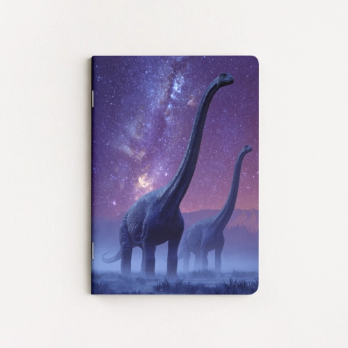 Zeszyt A5 gładki 32 kartki Dinozaury pod gwiazdami MaDam Creative