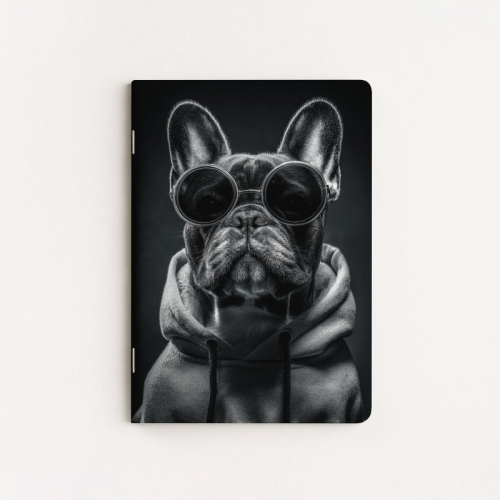 Zeszyt A5 gładki 32 kartki Buldog w bluzie street MaDam Creative