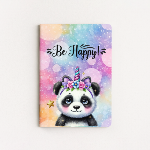 Zeszyt A5 gładki 32 kartki Be Happy Panda Jednorożec MaDam Creative
