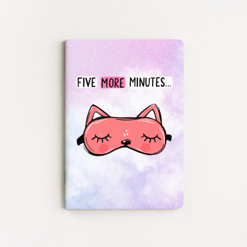 Zeszyt A5 gładki 32 kartki Kot Five More Minutes MaDam Creative