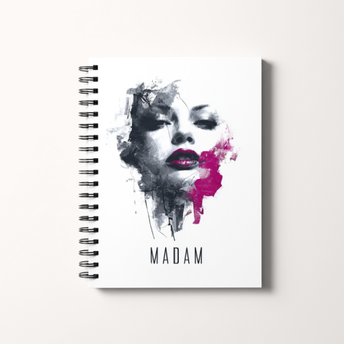 Notes A5 kropki 80 kartek Artystyczny portret kobiety MaDam Creative