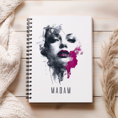 Notes A5 kropki 80 kartek Artystyczny portret kobiety MaDam Creative