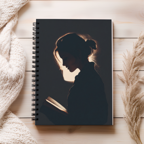 Notes A5 kropki 80 kartek Czytelniczka w blasku światła MaDam Creative