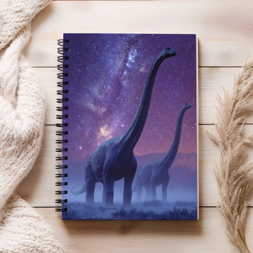 Notes A5 gładki 80 kartek Dinozaury pod gwiazdami MaDam Creative