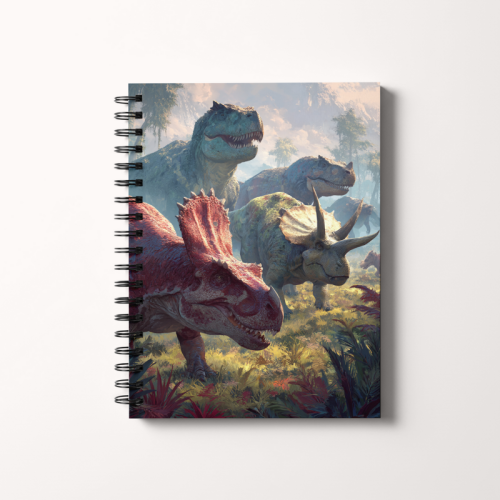 Notes A5 kropki 80 kartek Dinozaury prehistoryczna przygoda MaDam Creative