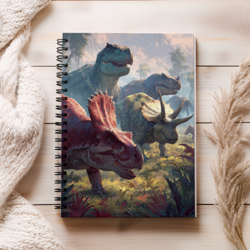 Notes A5 kropki 80 kartek Dinozaury prehistoryczna przygoda MaDam Creative