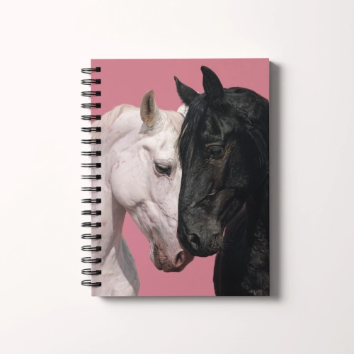 Notes A5 gładki 80 kartek Dwa konie kontrast światła MaDam Creative.png