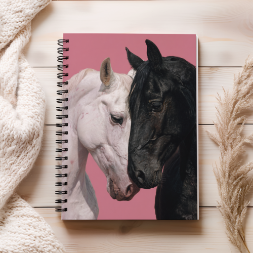 Notes A5 kratka 80 kartek Dwa konie kontrast światła MaDam Creative