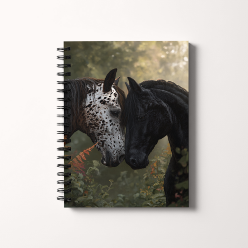 Notes A5 gładki 80 kartek Dwa konie w leśnym świetle MaDam Creative