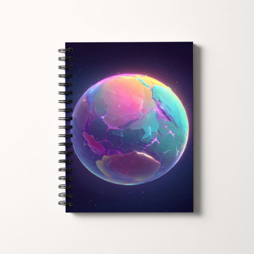 Notes A5 gładki 80 kartek Holograficzna planeta MaDam Creative.png
