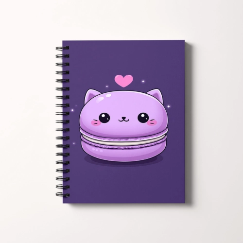 Notes A5 gładki 80 kartek Kawaii kotek makaronik MaDam Creative.png