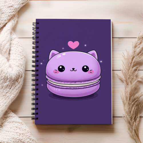 Notes A5 gładki 80 kartek Kawaii kotek makaronik MaDam Creative (2).png