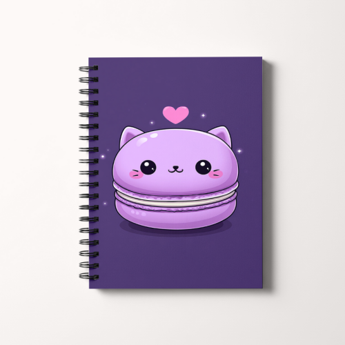 Notes A5 gładki 80 kartek Kawaii kotek makaronik MaDam Creative.png