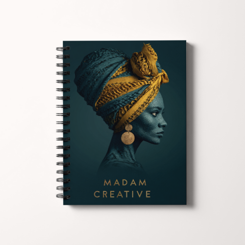 Notes A5 gładki 80 kartek Kobieta w turbanie MaDam Creative.png