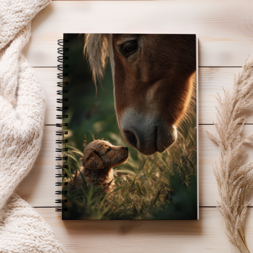 Notes A5 gładki 80 kartek Koń i piesek  przyjaźń MaDam Creative (2).png