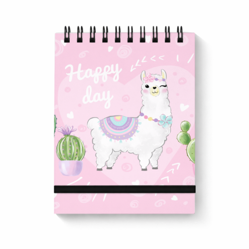 Lama Happy Day Różowy Styl MaDam Creative.png