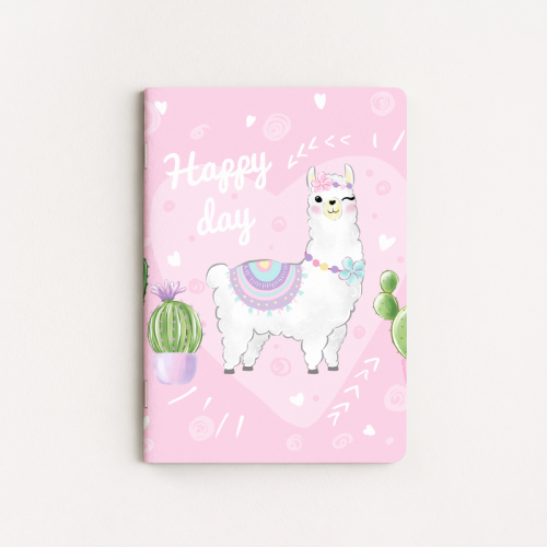 Lama Happy Day Różowy Styl MaDam Creative.png