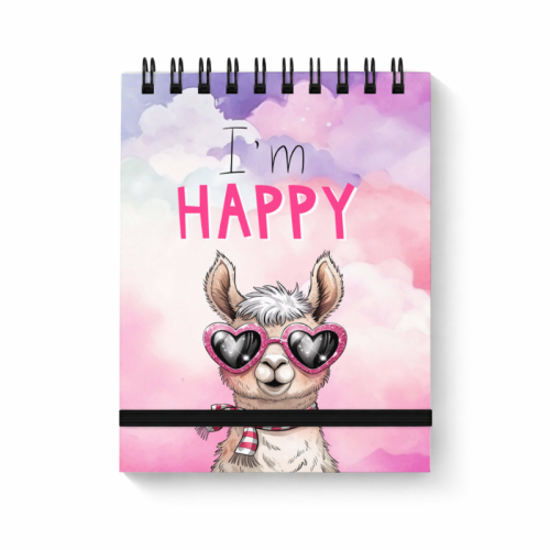 Lama I’m Happy Różowy Pastelowy MaDam Creative.png