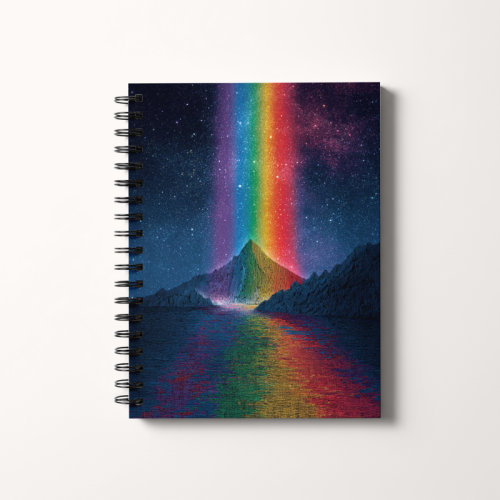 Notes A5 gładki 80 kartek Kosmiczna tęcza nad jeziorem MaDam Creative.png