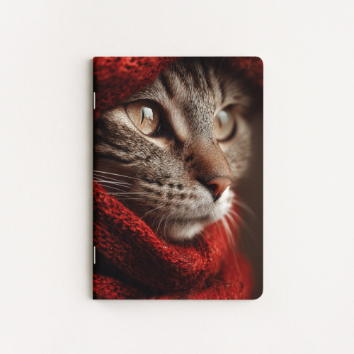 Kot w czerwonym szaliku MaDam Creative.png