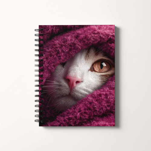 Notes A5 gładki 80 kartek Kotek z hipnotyzującym spojrzeniem MaDam Creative.png