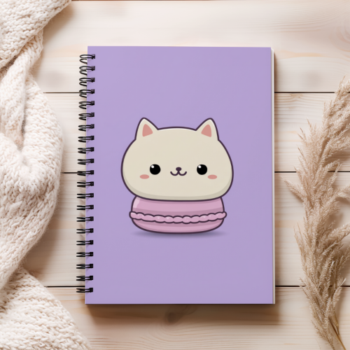 Notes A5 gładki 80 kartek Kotek z makaronikiem MaDam Creative (2).png