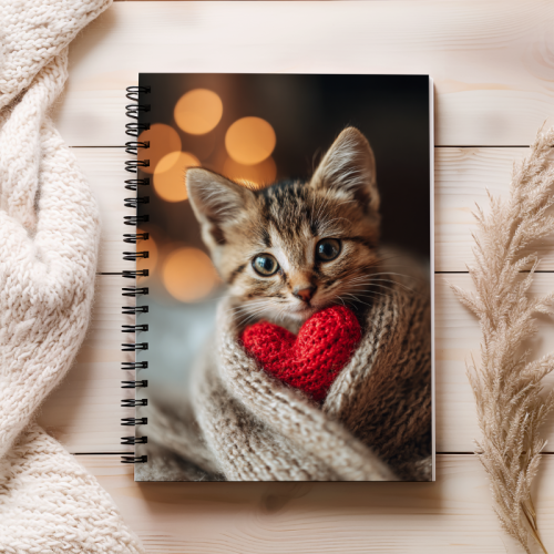 Notes A5 gładki 80 kartek Kotek z serduszkiem love MaDam Creative (2).png